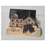 Vintage  Byron Mold ceramic lighted Mill Shop