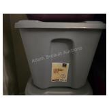 Homz 18 gallon storage tote, gray