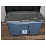 Homz durabilt 32 gallon storage tote, blue