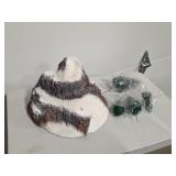 Department 56 Village Mountain and trees