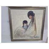 2 pcs vintage artwork by Ted DeGrazia - Navajo