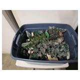 Cornerstone 15 gallon storage tote with assorted