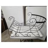 Decorative rock metal decorative snow sleigh,