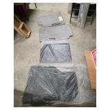 4 assorted automobile floor mats