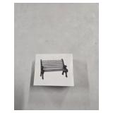 Department 56 Village wrought iron park bench