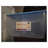 Homz 68 quart Clearview snaplock storage tote,