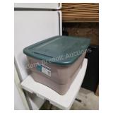 Home Essentials storage tote with assorted