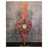 Decorative fireplace bellows commemorative wall