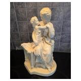 Classic Victorian-style neoclassical statuary,