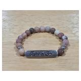 Trust in the Lord Pink Beaded Stretch