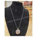 Brighton Silver Tone Heart Charm Bracelet?This