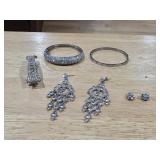 Silver Tone Jewelry and Hair Accessory