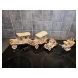 (4) 3-D Laser Cut Mechanical Wooden Models -