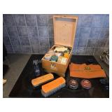 Vintage Griffin Shinemaster Wooden Shoe Shine Kit