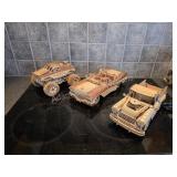 (3) 3-D Laser Cut Mechanical Wooden Models -