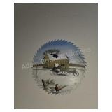 Hand-Painted Circular Saw Blade Rural Winter