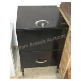 Vintage Vertiflex Black Metal Rolling File