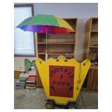 Custom built clown magician cart with stereo