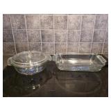 Vintage Anchor Hocking decorative glass bakeware