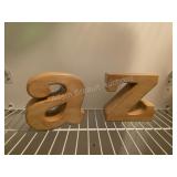 Vintage Duncan Ceramics A to Z bookends