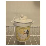 Vintage Giftco ceramic goose jar, which can be