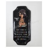 Retro, 3D-relief decorative wall sign, Text: