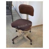Vintage Industrial Rolling Swivel Chair with