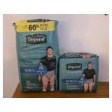 41 pairs brand new Depend XL men