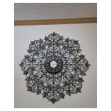 Vintage Spartus Syroco style wall clock,