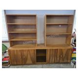 Mid Century Style Large Wooden Wall UnitThis