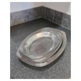 Vintage Fraclanza Stainless Serving Trays