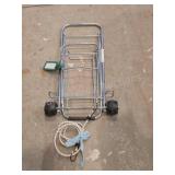 Vintage Fold Away Deluxe Luggage CarrierThis