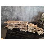(3) 3-D Laser Cut Mechanical Wooden Models - semi