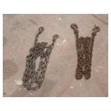 Assorted Tow Chains Ropes and Bungee CordsThis