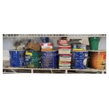 Vintage Coffee Tins with Nails Brads and