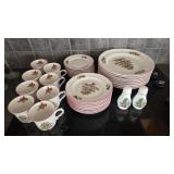 Vintage Christmas Holly & Berry Porcelain