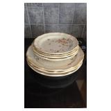 7 pc Set of Vintage Mikasa Silk Bouquet Garden