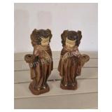 Pair of Vintage Japan Angelic Candle