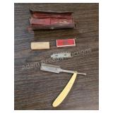 Vintage Durham Duplex Straight Razor Set with