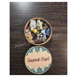 Vtg Erzgebirge Singende Engel Wooden Nativity