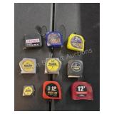 Mixed 9-Piece Tape Measure Collection