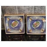 2 NEW vintage glass souvenir ashtrays from Bad