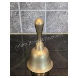 MCM Solid cast brass handbell, 6 in tall, made an