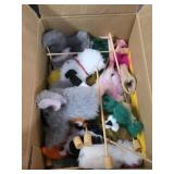 Assorted Plush Animal Finger Puppet CollectionA