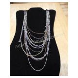 Mixed Metal Multi Strand Layered Statement