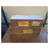 2 Hubbell UWX-302 Box Wall Light Fixtures In