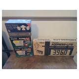 Lot of 4 Assorted Security and Address Light