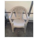 Set of 2 Tan Resin Outdoor ArmchairsA matching