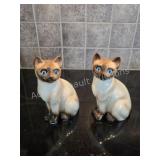 2 MCM Josef Originals Siamese cat figurines, 7 in