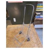 Vintage Chrome Folding Luggage Cart